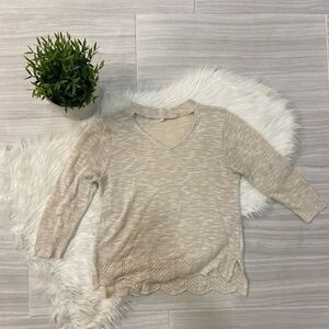 Maurices Cream V-Neck Sweater